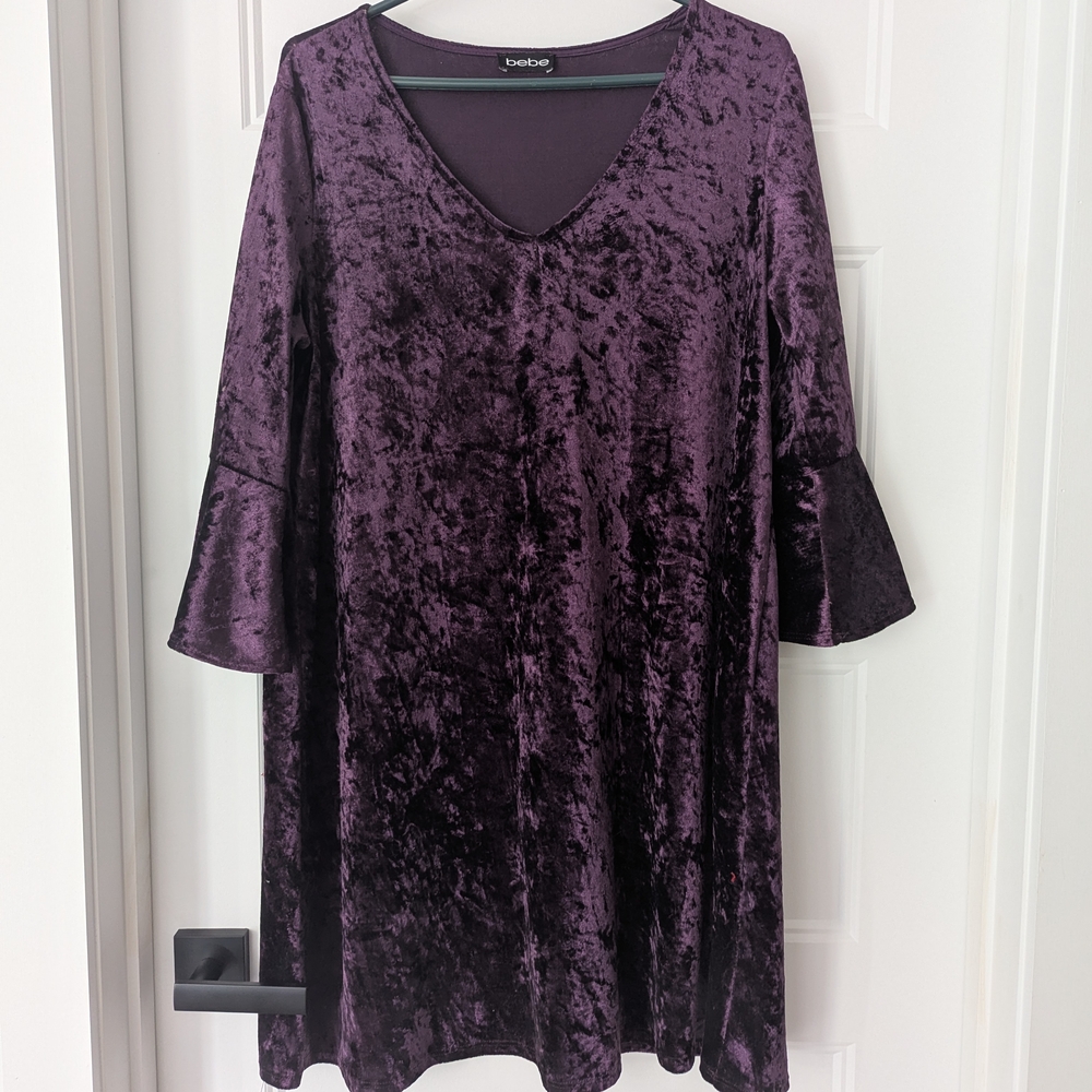 Bebe Rich Purple Top